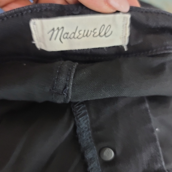 MADEWELL BLACK 9" MID-RISE HIGH WAIST SKINNY JEANS - Picture 15 of 16